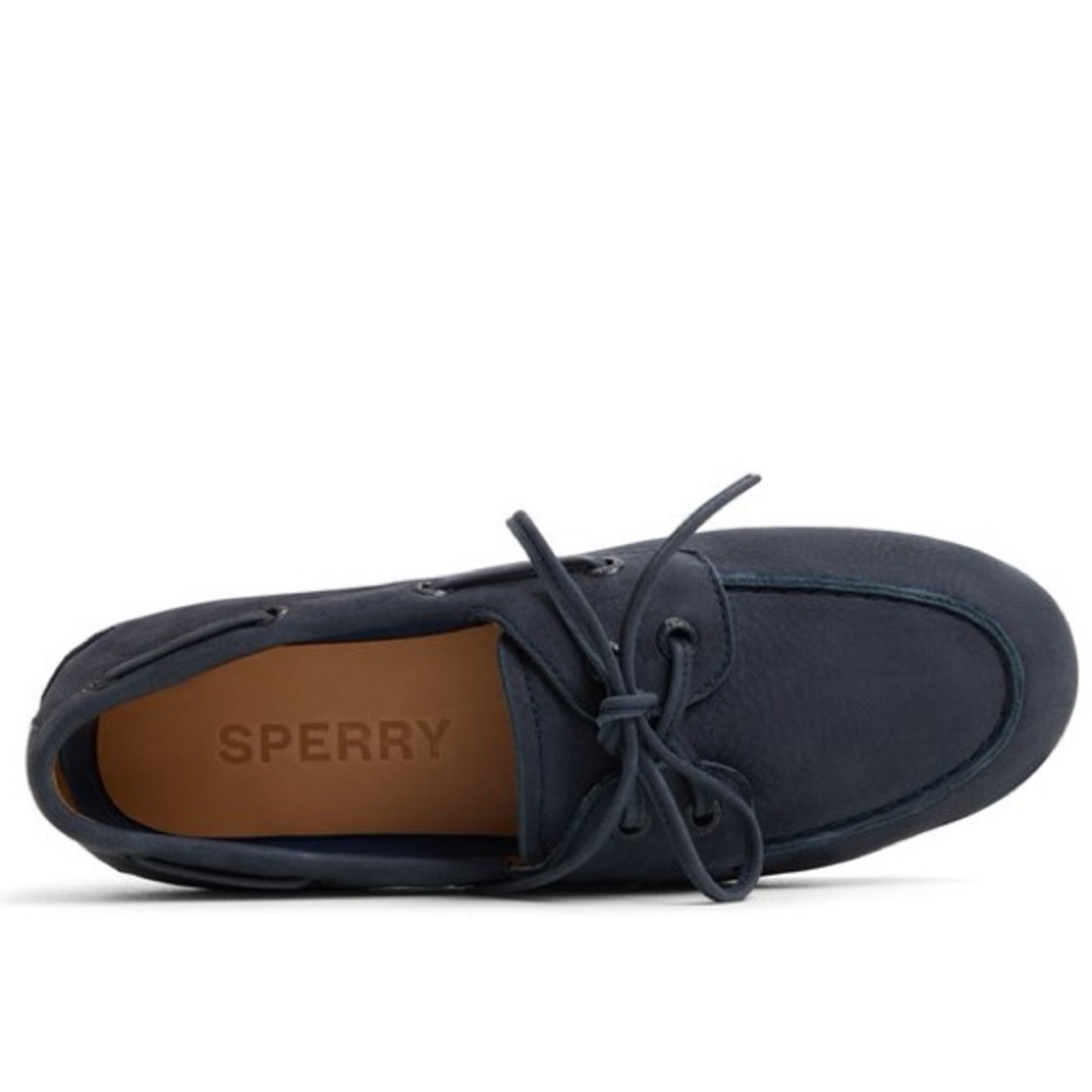 Sperry Women’s Slim Boat Shoes | Navy Nubuck Leather | Size 5.5 | NIB - Picture 3 of 11